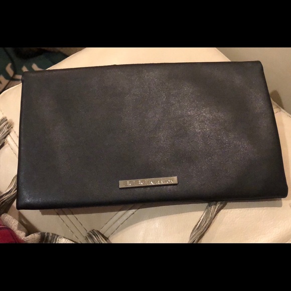 BCBG Generation black and silver stud purse clutch - Picture 4 of 5